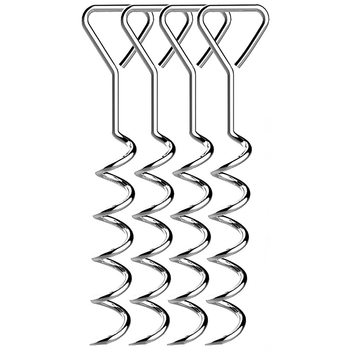 Bosino земен якор за къмпинг – спирален болт, железна рамка, галванизиран антикорозионен слой, монтажът е необходим, за привързване на домашни любимци