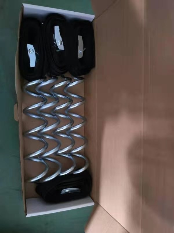 Bosino земен якор за къмпинг – спирален болт, железна рамка, галванизиран антикорозионен слой, монтажът е необходим, за привързване на домашни любимци