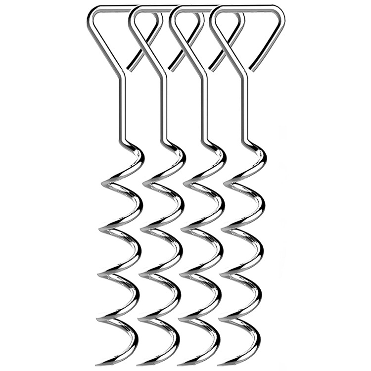 Bosino земен якор за къмпинг – спирален болт, железна рамка, галванизиран антикорозионен слой, монтажът е необходим, за привързване на домашни любимци