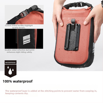 Rhinowalk RK404 dviračių krepšys — priekinis krepšys su greito atlaisvinimo sagtimi, 4 L, poliesteris