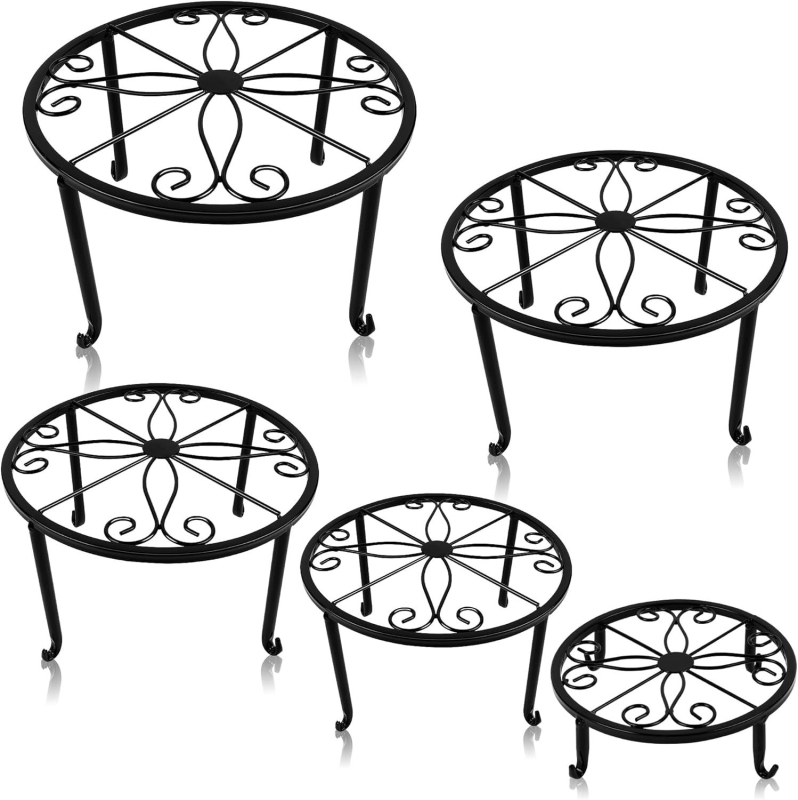 Suport pentru bonsai și flori pentru interior, metal, stil chinezesc (Material: Fier; Categorie: Ghivece/Flori; Utilizare: Casă)