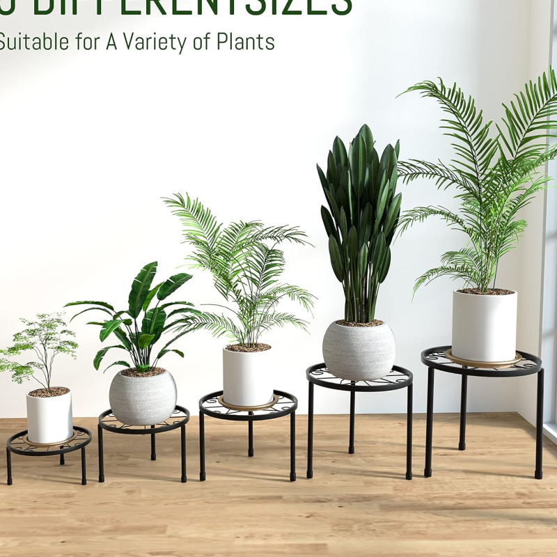 Suport pentru bonsai și flori pentru interior, metal, stil chinezesc (Material: Fier; Categorie: Ghivece/Flori; Utilizare: Casă)