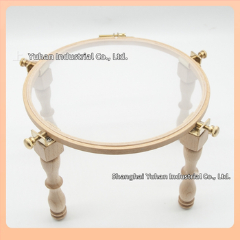 Στήριγμα κεντήματος – πόδια από ξύλο σημύδας, επιτραπέζιο πλαίσιο, ρύθμιση ύψους