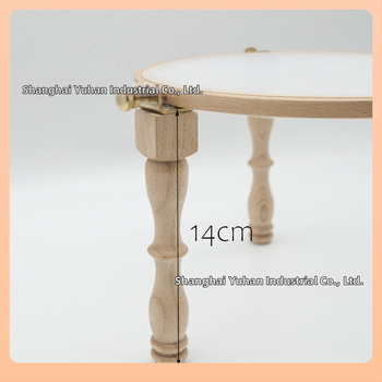 Στήριγμα κεντήματος – πόδια από ξύλο σημύδας, επιτραπέζιο πλαίσιο, ρύθμιση ύψους