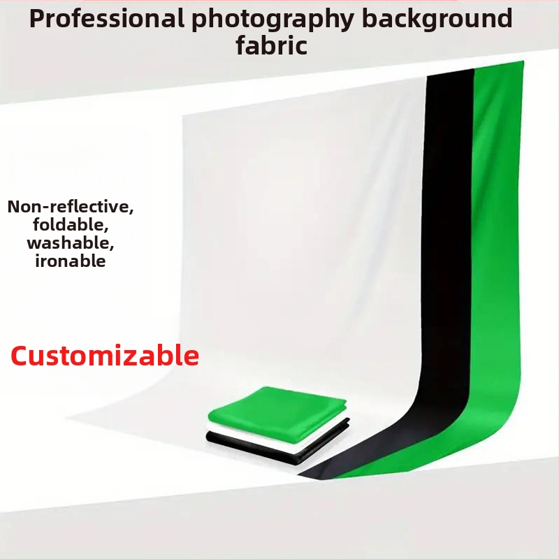 Fotogrāfiju fons no poliestera-kokvilnas auduma, piemērots preču fotografēšanai, 650 g