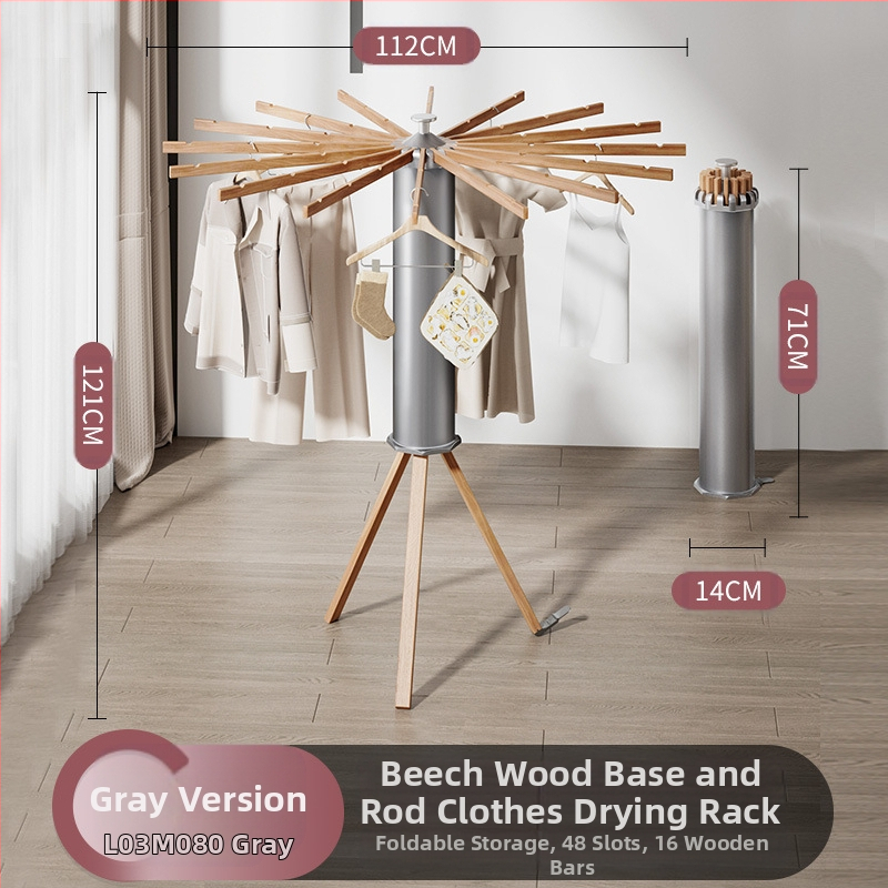 Pastatomas skalbinių džiovyklė aštuonkojų formos, sulankstoma, teleskopinė, aliuminio lydinys, modelis LDA018