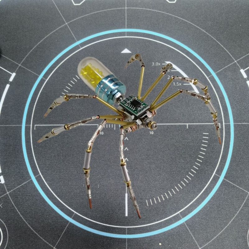 3D metāla mehāniskais pank stila saliekams modelis komplekts | daudzfunkcionāls, ar balto kastīti, 14+