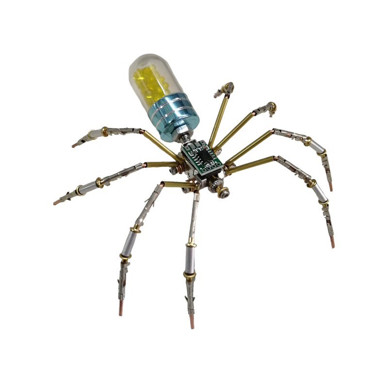 3D metāla mehāniskais pank stila saliekams modelis komplekts | daudzfunkcionāls, ar balto kastīti, 14+