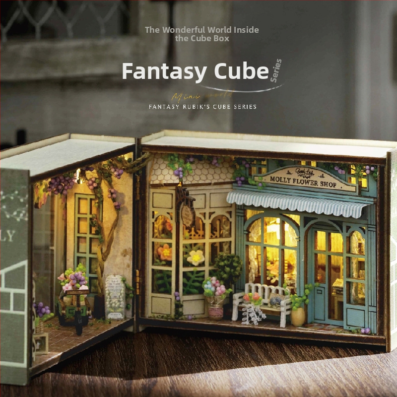 DIY дървен миниатюрен дом - ръчно изработена образователна играчка от Wise House, възраст 15–35