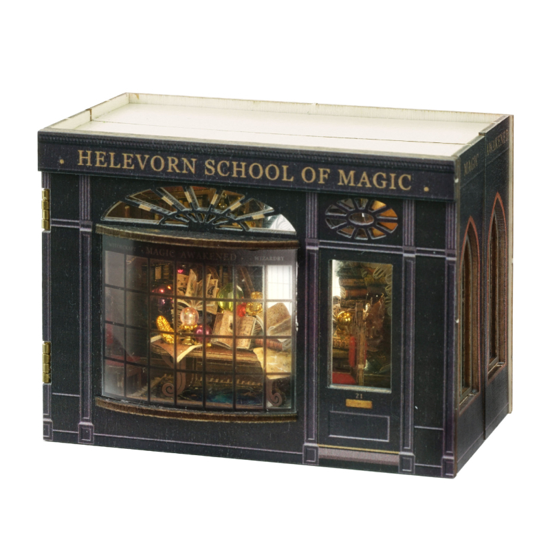 DIY ξύλινο μικρομοντέλο καλύβας-καταστήματος - χειροποίητο εκπαιδευτικό παιχνίδι από Wise House, ηλικίες 15–35