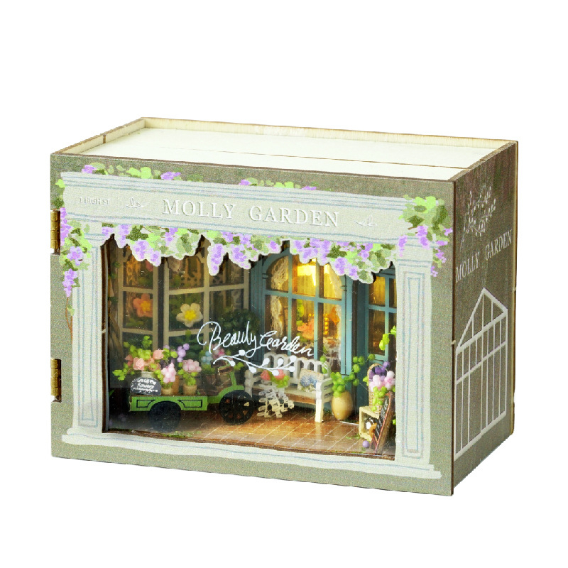 DIY ξύλινο μικρομοντέλο καλύβας-καταστήματος - χειροποίητο εκπαιδευτικό παιχνίδι από Wise House, ηλικίες 15–35