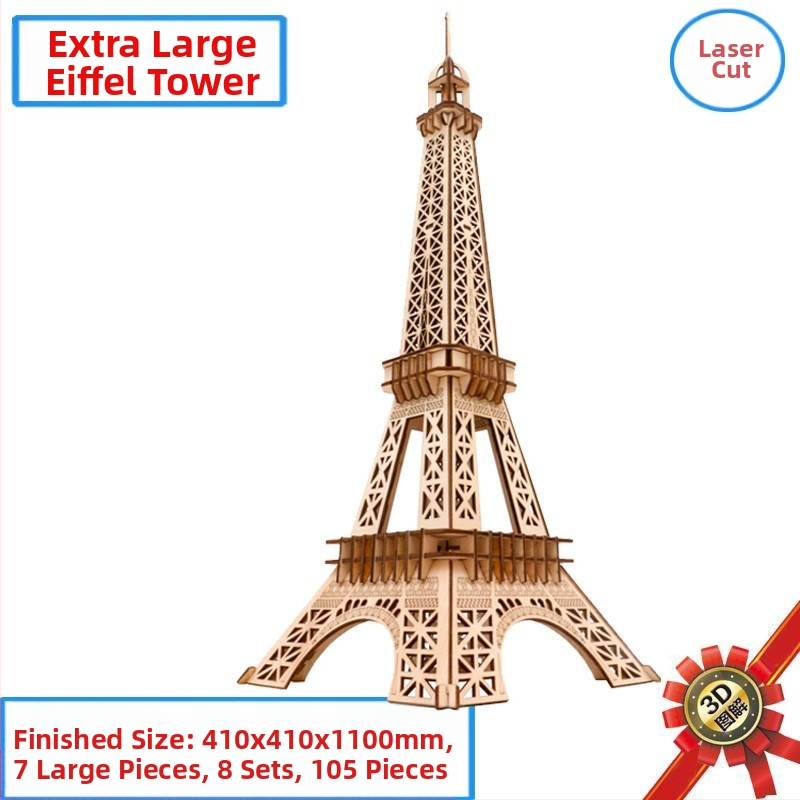 Koka Ferris Wheel 3D puzle rotaļlieta — demontāža un salikšana, intelektuālā attīstība, vecums 7–14 gadi, interaktīva