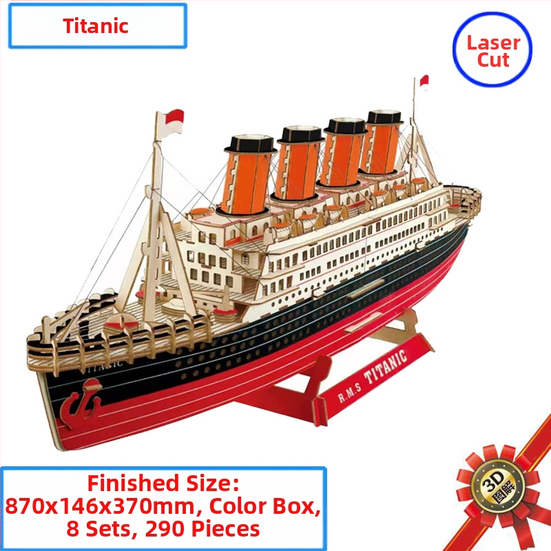 Koka Ferris Wheel 3D puzle rotaļlieta — demontāža un salikšana, intelektuālā attīstība, vecums 7–14 gadi, interaktīva