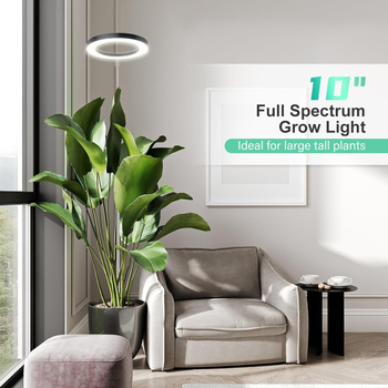 Angel Ring εσωτερικού LED φωτισμού ανάπτυξης φυτών με 72 LED, 15W, IP54, ενσύρματος έλεγχος USB, πλήρες φάσμα με χρονοδιακόπτη