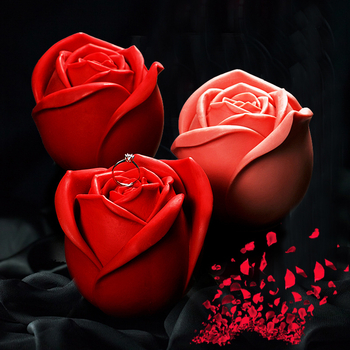 Φόρμα σιλικόνης για σοκολάτα με σχήμα τριαντάφυλλο – για διακόσμηση κέικ, Μάρκα Ruyi Square, Φόρμα ψησίματος/κέικ, Μοντέρνο απλό στυλ