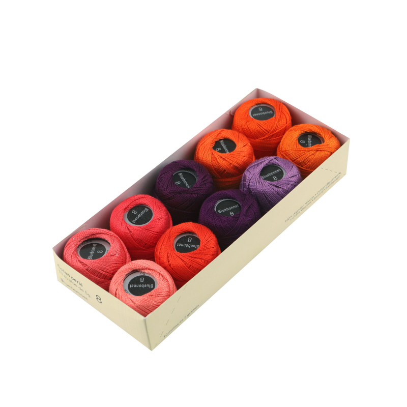 Nr. 8 nėrinių siūlas, AMO, 100% egipto ilgo pluošto medvilnė, siuvinėjimui