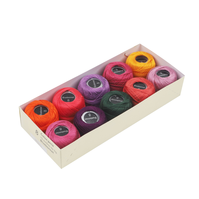 Nr. 8 nėrinių siūlas, AMO, 100% egipto ilgo pluošto medvilnė, siuvinėjimui