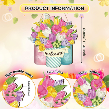 Дървена табелка за врата и букви за стена — DIY комплект, стил модерна простота; материал дърво; подходящо за дом, офис, двор и зала