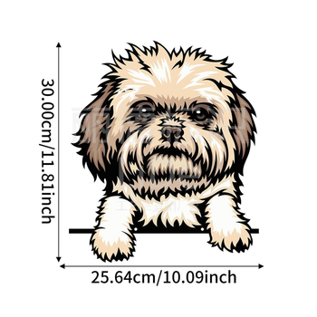 Ornament de grădină din fier, stil pastoral, cu un puiuț care privește prin gard, pentru gard și curte