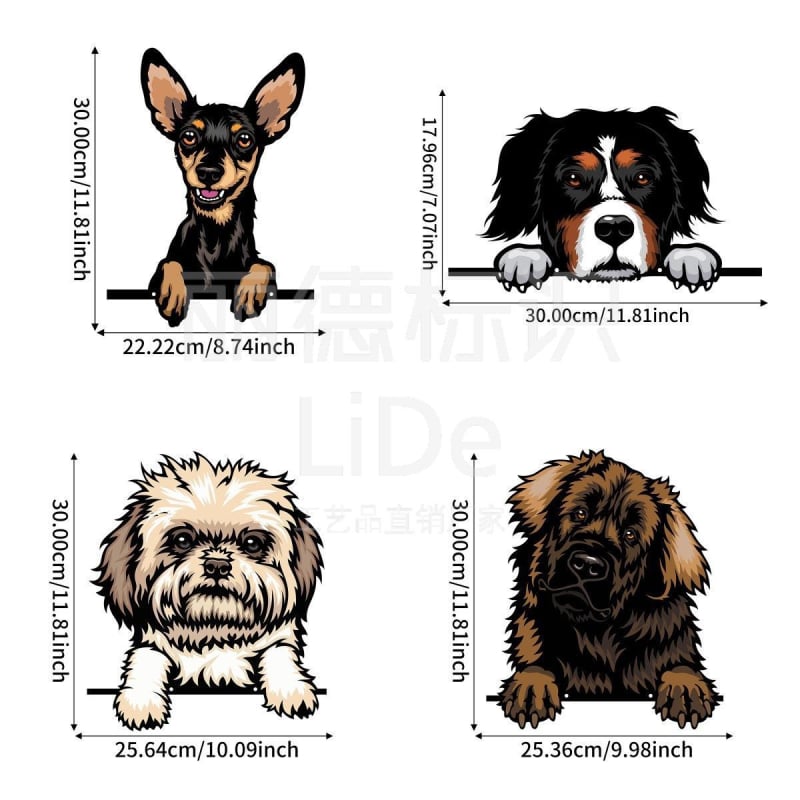 Ornament de grădină din fier, stil pastoral, cu un puiuț care privește prin gard, pentru gard și curte