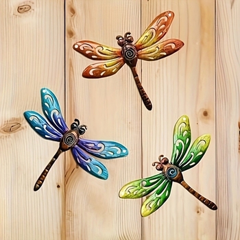 Μεταλλική διακοσμητική dragonfly – εξωτερικού χώρου ρετρό σιδερένια κατασκευή, μοντέρνο φινίρισμα εκτύπωσης, διακόσμηση κήπου και μπαλκονιού