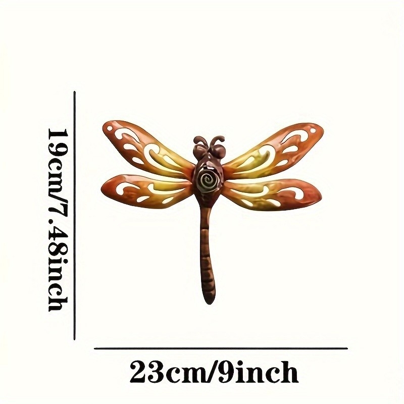 Μεταλλική διακοσμητική dragonfly – εξωτερικού χώρου ρετρό σιδερένια κατασκευή, μοντέρνο φινίρισμα εκτύπωσης, διακόσμηση κήπου και μπαλκονιού