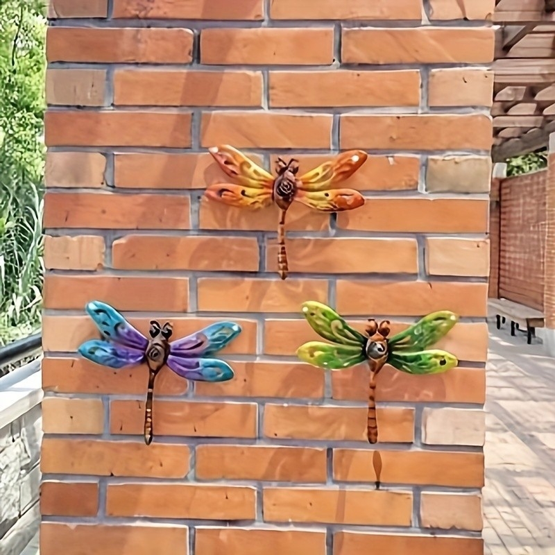 Μεταλλική διακοσμητική dragonfly – εξωτερικού χώρου ρετρό σιδερένια κατασκευή, μοντέρνο φινίρισμα εκτύπωσης, διακόσμηση κήπου και μπαλκονιού