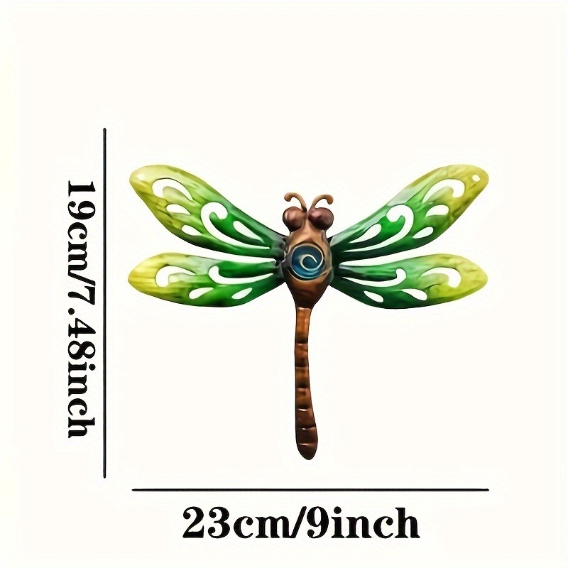Μεταλλική διακοσμητική dragonfly – εξωτερικού χώρου ρετρό σιδερένια κατασκευή, μοντέρνο φινίρισμα εκτύπωσης, διακόσμηση κήπου και μπαλκονιού