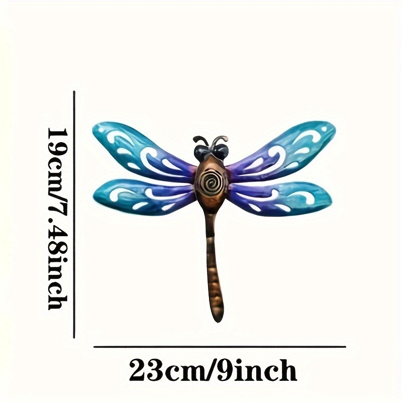 Μεταλλική διακοσμητική dragonfly – εξωτερικού χώρου ρετρό σιδερένια κατασκευή, μοντέρνο φινίρισμα εκτύπωσης, διακόσμηση κήπου και μπαλκονιού