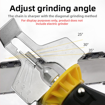 Αξεσουάρ ακονίσματος αλυσίδας πριονιού – εργαλείο ακονίσεων δοντιών για ηλεκτρικό τριβείο, ABS+Μέταλλο, QST EXPRESS