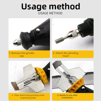 Αξεσουάρ ακονίσματος αλυσίδας πριονιού – εργαλείο ακονίσεων δοντιών για ηλεκτρικό τριβείο, ABS+Μέταλλο, QST EXPRESS