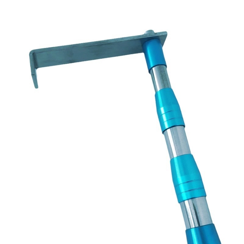 Ανοξείδωτος τηλεσκοπικός βραχίονας με επίπεδη γάντζο, λειτουργία τοποθέτησης, 3–6 τμήματα, 0,3–1,5 kg, εξωτερική χρήση