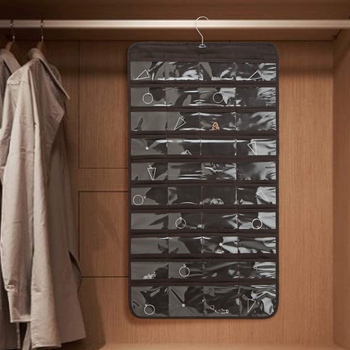 Διπλής όψεως τσάντα για κοσμήματα με κρέμασμα στην πόρτα — μη υφασμένο ύφασμα, ανθεκτική στη σκόνη, πολλαπλών χρήσεων για υπνοδωμάτιο