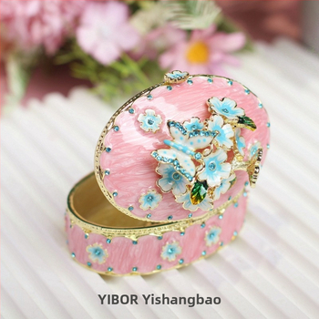 Ръчно изработен емален орнамент с цвете черешова вишня, сплав, класически стил, домашна декорация