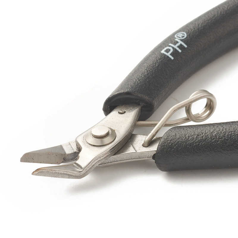 Clește pentru bijuterii din fier: nas îndoit, nas rotund și tăiere laterală