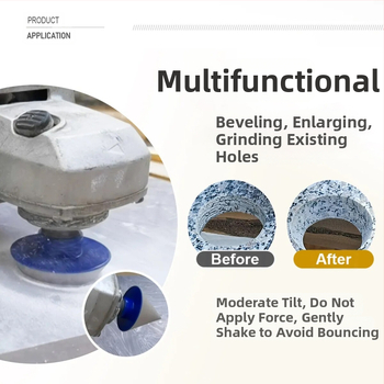 Диамантен фасач бит за керамика и камък, високоскоростен въртящ връх с конусовиден фас, 150 g