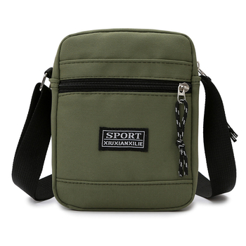 Мъжка чанта за рамо от оксфордски плат — издръжлива на износване, подплата полиестер, Пролет 2025