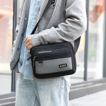 Мъжка кръстосана чанта - Урбан стил, Oxford плат, водоустойчива, подплата от полиестер, за пътуване