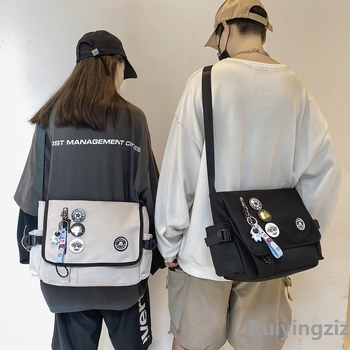 Мъжка презрамкова чанта, Урбан стил, найлон, подходяща за лаптоп, водоустойчива, ултралека