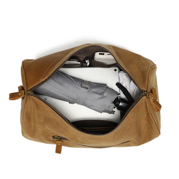 Waxed canvas мъжка чанта през рамо за пътуване, кръстосана чанта с памучна подплата, облекчава носенето