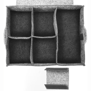 Κουτί αποθήκευσης πιάτων από φελτ – κυβοειδές, φορητό με πολλά διαμερίσματα για την κουζίνα