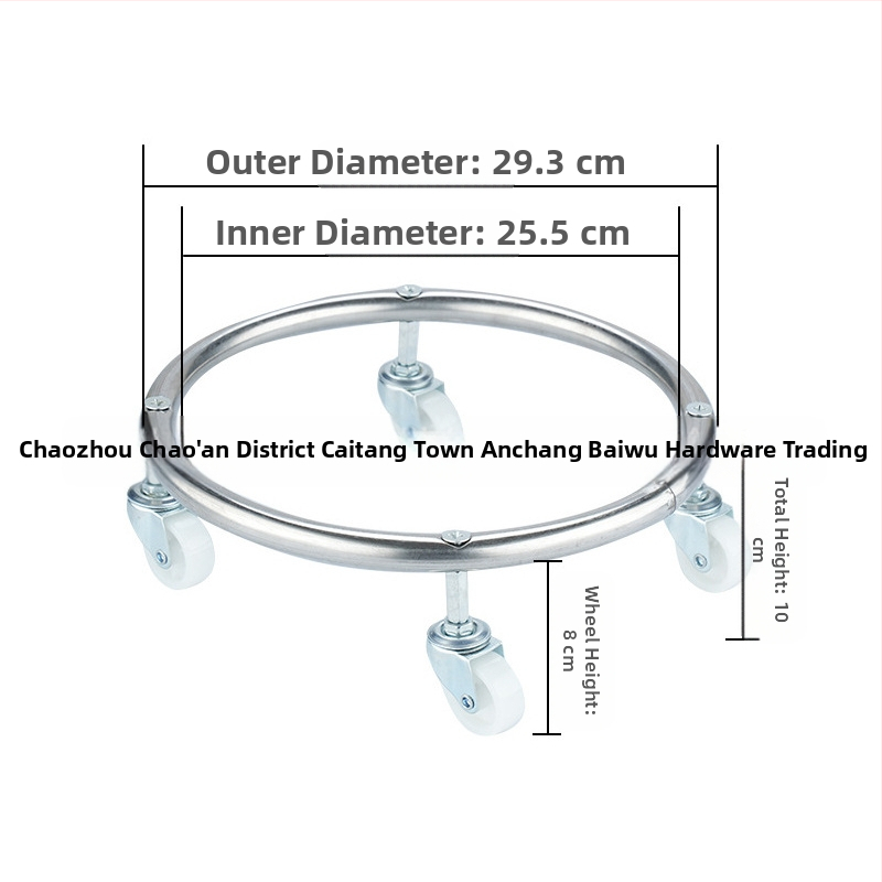 Daugiafunkcis virtuvės laikiklis su ratukais – nerūdijantis plienas, judantis dujų balionų laikiklis