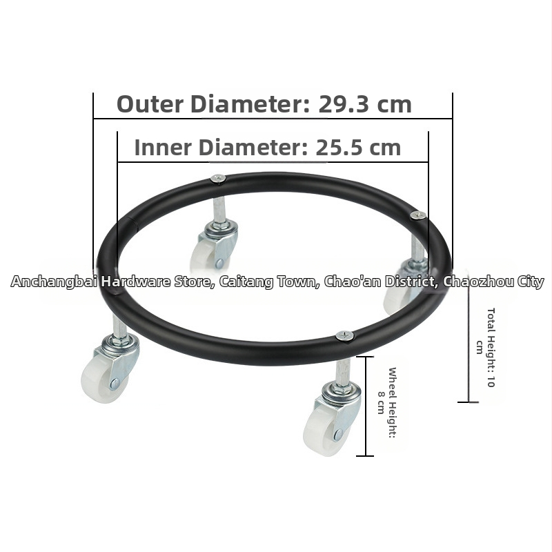 Daugiafunkcis virtuvės laikiklis su ratukais – nerūdijantis plienas, judantis dujų balionų laikiklis