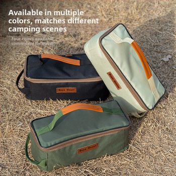 Οργανωτής μαχαιροπίρουνων για υπαίθρια κατασκήνωση με θήκες για πιάτα, φορητή τσάντα πικνίκ, ανθεκτικό στη φθορά