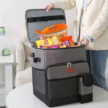 Šilumos izoliacijos krepšys pristatymui su ratine rankena, aliuminio folijos izoliacija, talpa 50, nešiojama su greitu aušinimu