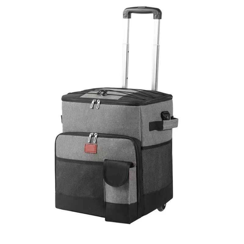 Šilumos izoliacijos krepšys pristatymui su ratine rankena, aliuminio folijos izoliacija, talpa 50, nešiojama su greitu aušinimu