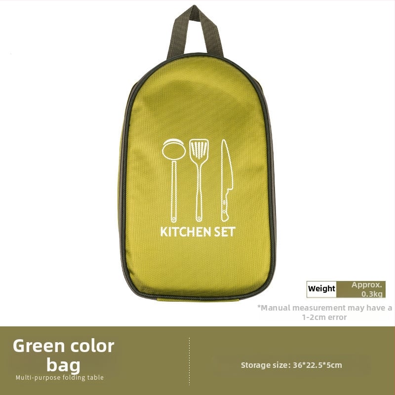 Kempingo virtuvės įrankių laikymo krepšys peiliams ir puodams, iš nepluoštinio audinio, pečių krepšys