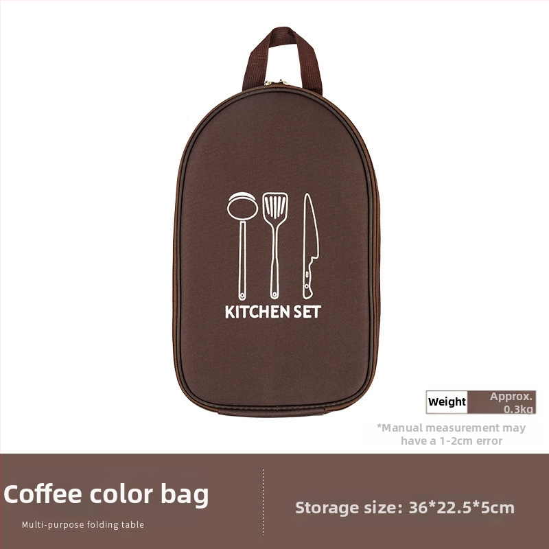 Kempingo virtuvės įrankių laikymo krepšys peiliams ir puodams, iš nepluoštinio audinio, pečių krepšys