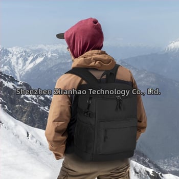 Išorinis izoliacinis kuprinė šaldymui, talpa 17 L, telpa iki 30 skardinių, poliesterio medžiaga, nešiojamas su greitu aušinimu