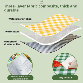 ΠΑΧΥΜΕΝΗ ΚΑΜΠΙΝΓΚ ΜΑΤ Αλουμινόφυλλο EVA για εξωτερική χρήση – κατάλληλο για κάμπινγκ, πικ νικ και κρεβάτι κοιτώνα